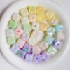 oly-84364baf6408b93ed2355f57496c0479 Wholesale UV Colorful Starry Night Luminous Acrylic Cheese Square Loose Beads for DIY Phone Charm Necklace, Fashion Accessory, Party Gift Boutique