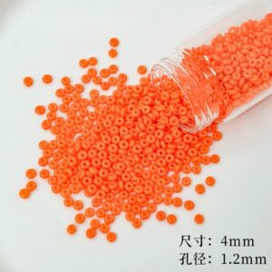 06-Orange / 4mm(200 pieces/bag)