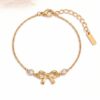 Wholesale Stainless Steel Electroplated Heart Star Clover Unisex Bracelet Fashion Jewelry Accessory For Everyday Wear And Gift Giving