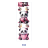Wholesale 2/8/16pcs Cute Puppy Dog Panda Animal Character Print Pen and Bookmark Stickers UV DTF Wraps OLY Exclusive