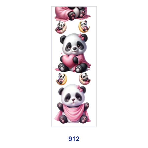 Wholesale 2/8/16pcs Cute Puppy Dog Panda Animal Character Print Pen and Bookmark Stickers UV DTF Wraps OLY Exclusive