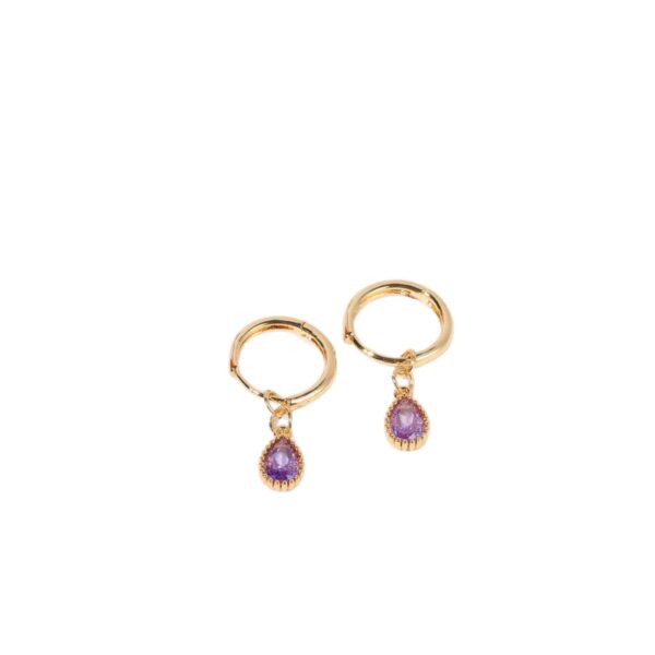 oly-850f5e0ff150fea5b5b897751559d941 Wholesale Stylish Drop Earrings For Women Zodiac Birthstone Design Copper Jewelry Accessory For Party And Everyday Wear