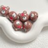 oly-85832b3c3a0cc87ef68983ee76960437 Wholesale Acrylic Baked Paint Cartoon Bear Head Fruit Beads for DIY Phone Keychain Jewelry Making