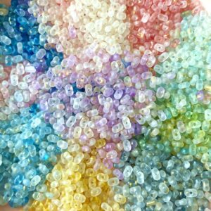 Wholesale Peanut Shape Acrylic Beads Frosted with Gold Dots for DIY Phone Charm Jewelry Accessory