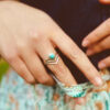 oly-85a493ad1a3f94c495a2124b82b4b198 Wholesale Bohemian Turquoise Tone Hollow Out Ring For Women Fashion Accessory Gift
