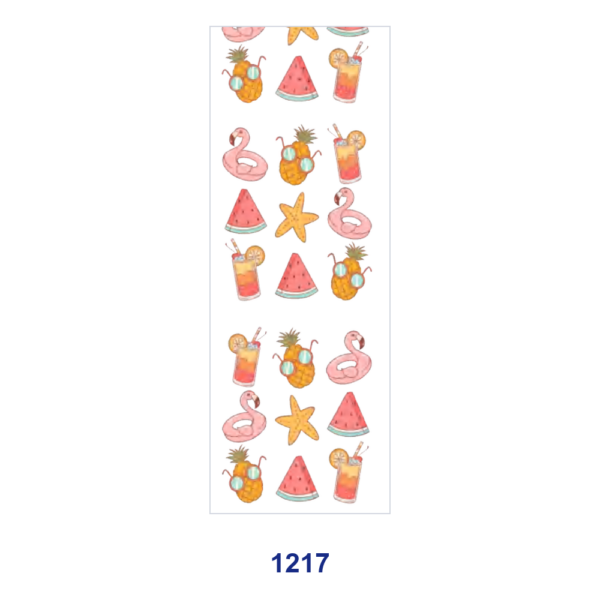 Wholesale 2/8/16pcs Summer Fruit Retro Rainbow Cute Floral Baby Animal Faith Text Print Pen and Bookmark Stickers UV DTF Wraps