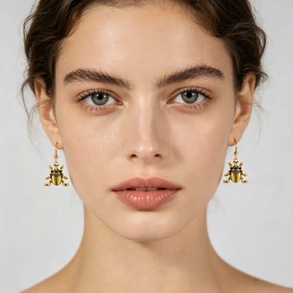oly-860029401ad5082a02440739217389b5 Wholesale Vintage Bohemian Style Beetle Earring Necklace Set Zinc Alloy Jewelry With Gold Plating Fashion Accessory For Party Or Gift