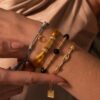 oly-86021ccc1c4929afc1ccbcaa9e4e975c Wholesale Gilt Copper Woven Rope Bracelet Women Black Beaded Heart Design Simple Everyday Wear Fashion Accessory Gift