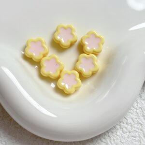 12-light yellow / Size is about 12mm, hole diameter is about 2mm