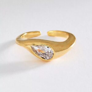Single water drop ring