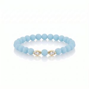 Blue marquise diamond bracelet