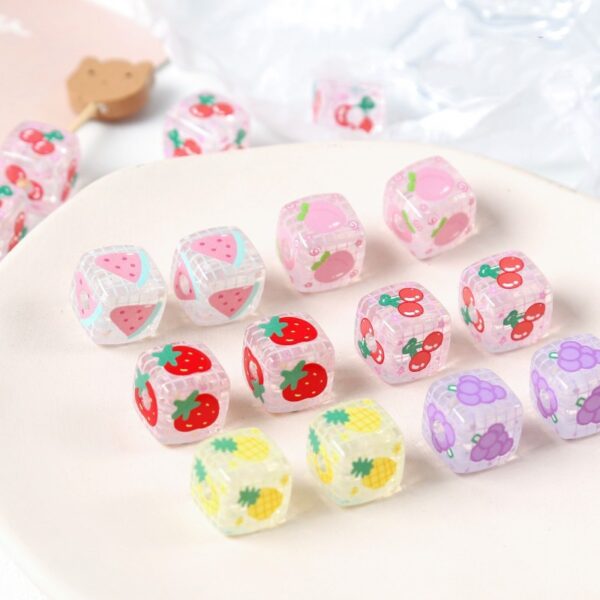 oly-86f4000a60fd2d35d2bf94d71ae7ad3c Wholesale Trendy Fruit Printed Acrylic Cube Loose Beads DIY Phone Chain Jewelry Accessory