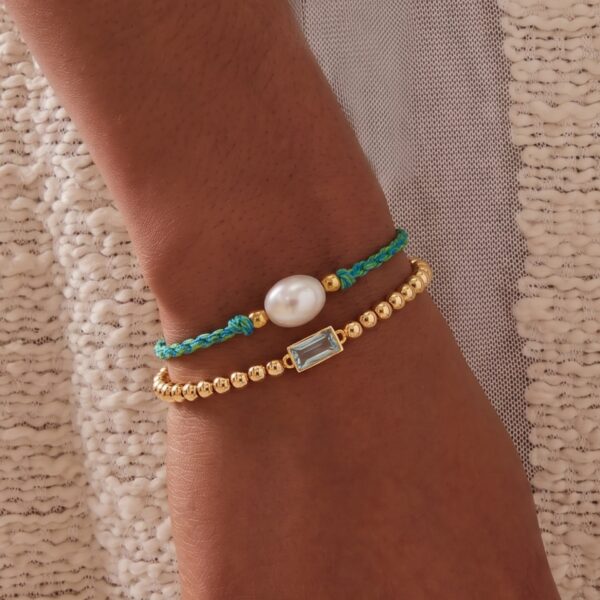 Wholesale Retro Flower Heart Beaded Bracelet Stainless Steel Woven Rope Vacation Style Unisex Fashion Accessory