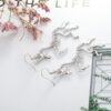 oly-874e1515748fc33c8428dd970c4e66bf Wholesale Trendy Simple Unicorn Skeleton Earrings And Necklace Set Ancient Silver Zinc Alloy Hollow Design Fashion Jewelry Accessory For Resale