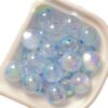 oly-8763b6ce369fbc7fe5dcc9911c868915 Wholesale Trendy Acrylic Jelly Cat Eye Loose Beads 16mm White UV Plated Straight Hole DIY Phone Charm Jewelry Accessory