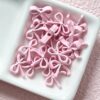 Wholesale Trendy Alloy Bow Tie Beads Light Pink for DIY Phone Charm Keychain Making Fashion Accessory
