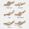 oly-87831b932275d13828816a3e8ad2b336 Wholesale Stylish Zircon Stretch Bracelet With Flower Star Hand Charms Copper Jewelry Accessory For Women Boutique Gift