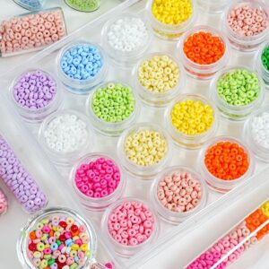 Wholesale 4mm Colorful Donut Glass Beads DIY Jewelry Making Kit for Phone Charms Fashion Accessory Boutique Resale