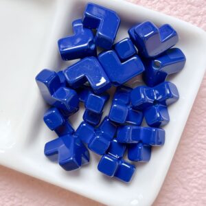 15-sapphire blue / Size is about 12mm, hole diameter is about 2.6mm