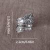 oly-87c0f1971e6e6c9c6903be58c05d843b Wholesale Retro Floral Ring Antiqued Silver Tone Zinc Alloy Jewelry Accessory