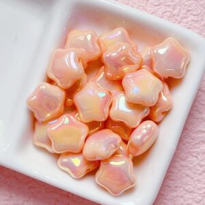 07-light orange / Size is about 14mm, hole diameter is about 2.0mm