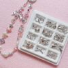 Wholesale Silver Alloy Heart Bow Loose Beads Spacer Beads for DIY Jewelry Making Fashion Accessory Gift Resale
