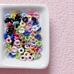 18-randomly mix colors / Size is about 6mm, hole is about 2mm (sold by the piece)