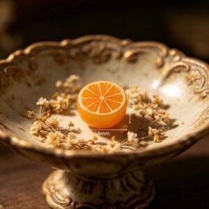 Mini half-cut fruit-light yellow lemon