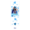 Wholesale 2/8/16pcs Boho Floral & Heart Text Art Print Pen and Bookmark Stickers UV DTF Wraps OLY Exclusive