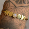 Wholesale Electroplated Alloy Geometric Gemstone Bracelet Vintage Style Women S Jewelry Accessory Everyday Gift