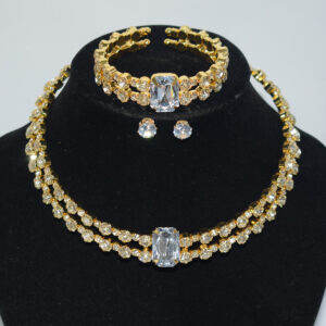 Xl-2342 gold set of small earrings