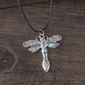 Turquoise dragonfly necklace