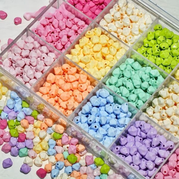 Wholesale Macaron Acrylic Irregular Star Fruit Loose Beads DIY Phone Chain Jewelry Making Accessory