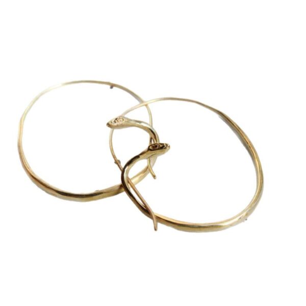 oly-896e433bad0ffb8e119400f52f9378d5 Wholesale Trendy Snake Hoop Earrings Minimalist Bohemian Women Zinc Alloy Electroplating Jewelry Fashion Accessory For Resale Gift