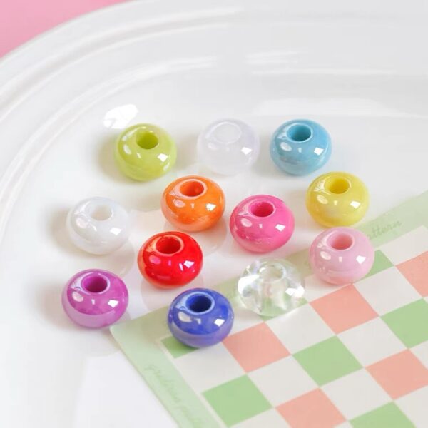 oly-89725d359af5af90204bd952e739fe62 Wholesale Acrylic Colorful Abacus Spacer Beads Large Hole DIY Jewelry Accessory for Phone Charm Necklace & Hair Accessory