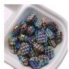 oly-89c988440ec4fdcf31684c182be618d3 Wholesale Acrylic Yellow Waffle Heart Beads for DIY Jewelry Making - Trendy Craft Supply for Earrings, Necklaces, Bracelets, Phone Straps