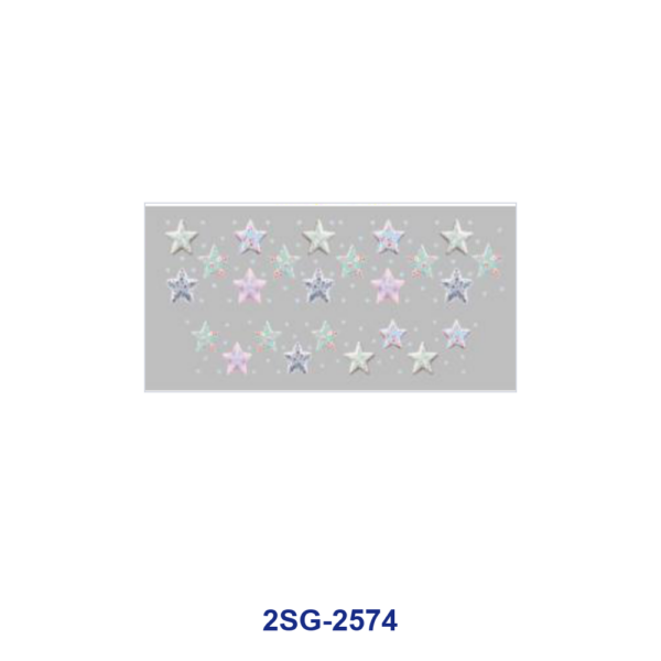 Wholesale 8pcs Pastel Color Star Glitter Print 3oz Cup Stickers Wrap OLY Exclusive