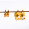 oly-89d272fcce44cbe56791782f5a5258ae Wholesale Chic Titanium Steel Painted C Shape Hoop Earrings Fashion Accessory For Party And Boutique Resale