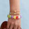 oly-89d8ea9c1e810de2b9991aa81d2e8a15 Wholesale Modern Heart Resin Bead Bracelet Gold Plated Light Green Women S Jewelry Accessory Boutique Resale