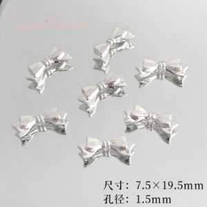 06-two-color bow spacer beads / Sold by the piece