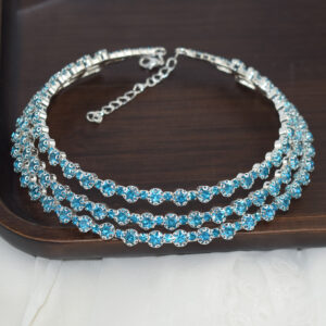 3 Row Silver Lake Blue
