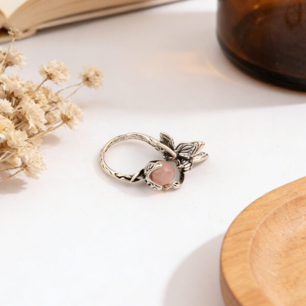 Wholesale Stylish Antique Silver Unisex Geometric Ring Retro Angel Design Fashion Jewelry Accessory