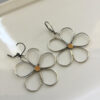 Wholesale Bohemian Large Flower Drop Earrings Retro Alloy Women S Statement Jewelry Trendy Boutique Resale Accessory