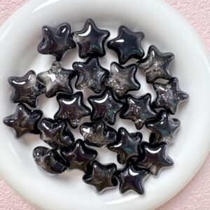 06-black / Size is about 23mm, hole diameter is about 3.3mm