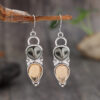 Wholesale Retro Owl Cat Eye Alloy Earrings Chic Gift For Women