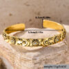 Wholesale Vintage Sun Star Moon Open Bangle Bracelet Gold Tone Metal Women S Fashion Jewelry Gift