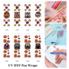 oly-8b835dd25acc4c6b7bb3b116a9718498 Wholesale 2/8/16pcs Vintage Halloween Pumpkin Witch Character Pen and Bookmark Stickers UV DTF Wraps OLY Exclusive