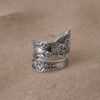 oly-8ba65275048dd841510785782d98a9e2 Wholesale Retro Floral Ring Antiqued Silver Tone Zinc Alloy Jewelry Accessory