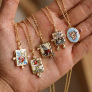 oly-8bc4ec16a199a10e7569ba51f94258d1 Wholesale Stylish Electroplating Copper Zircon Bow And Arrow Pendant Necklace Trendy Cupid Design Layering Jewelry Gift For Resale