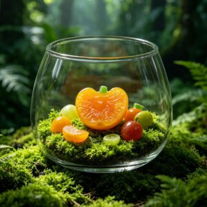 Miniature fruit cute pieces-yellow cherry / [the sizes are all mini models of about 1cm]